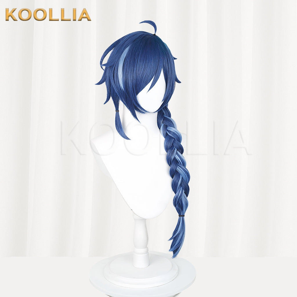 Genshin Impact Kaeya Alberich Long Blue Hair Basic Wig
