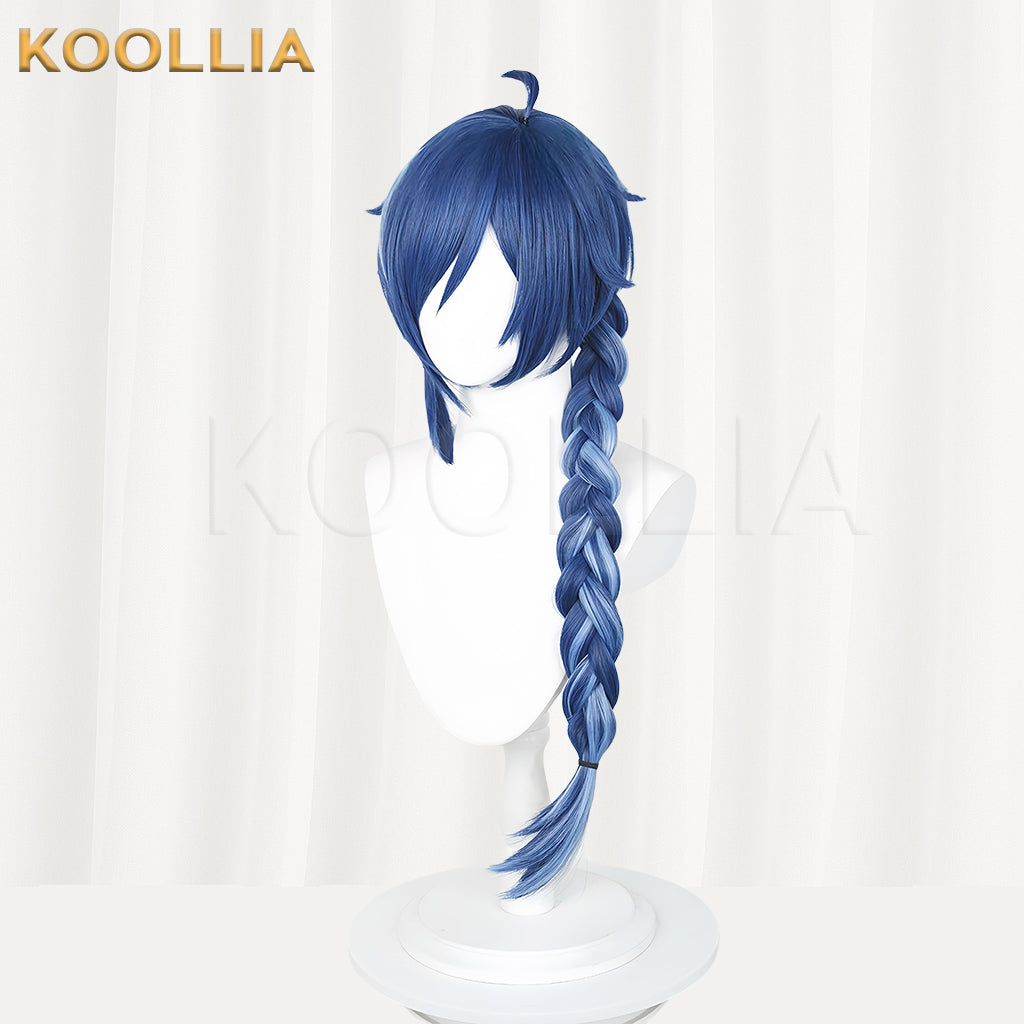 Genshin Impact Kaeya Alberich Long Blue Hair Basic Wig