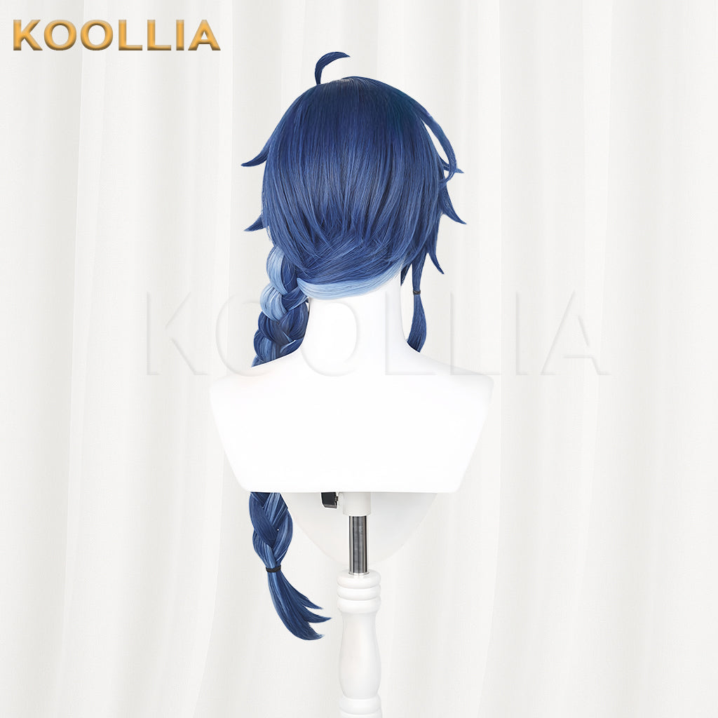 Genshin Impact Kaeya Alberich Long Blue Hair Basic Wig