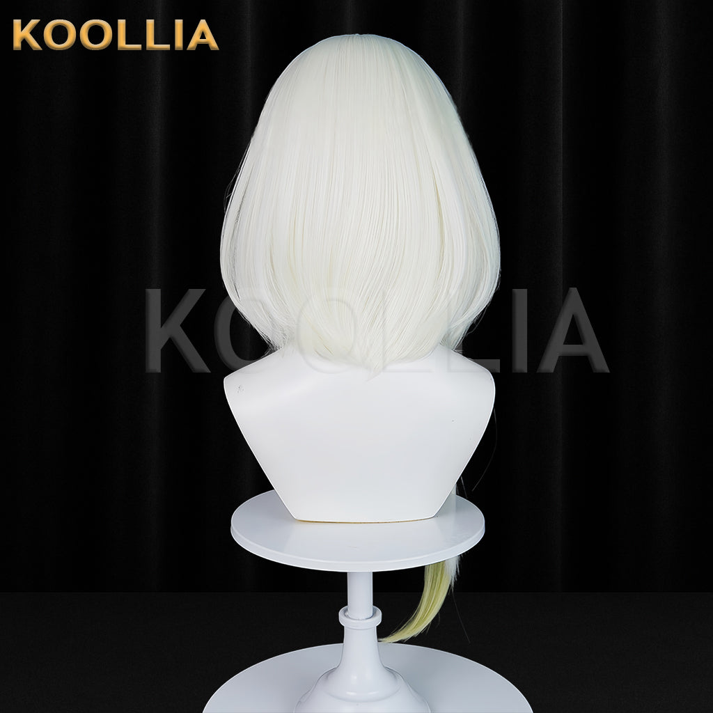 Arknights Kal'tsit Long White Hair Basic Wig