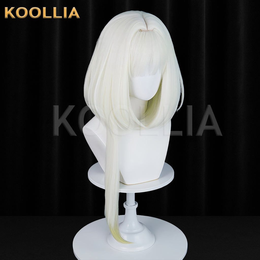 Arknights Kal'tsit Long White Hair Basic Wig