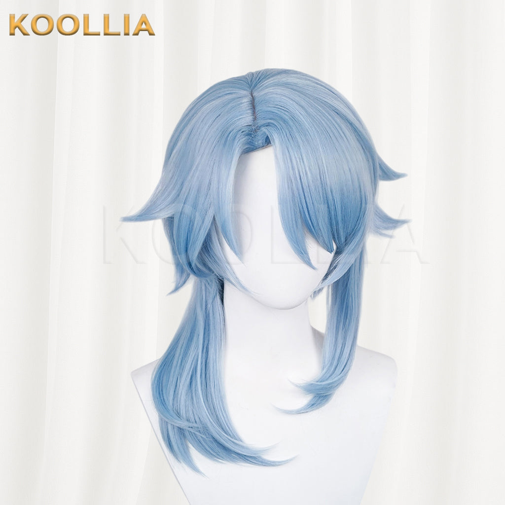 Genshin Impact Kamisato Ayato Long Blue Hair Basic Wig