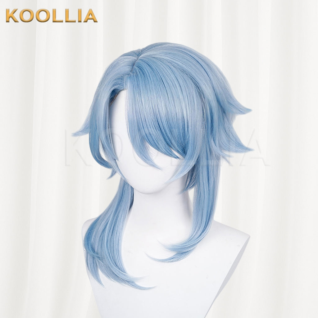 Genshin Impact Kamisato Ayato Long Blue Hair Basic Wig