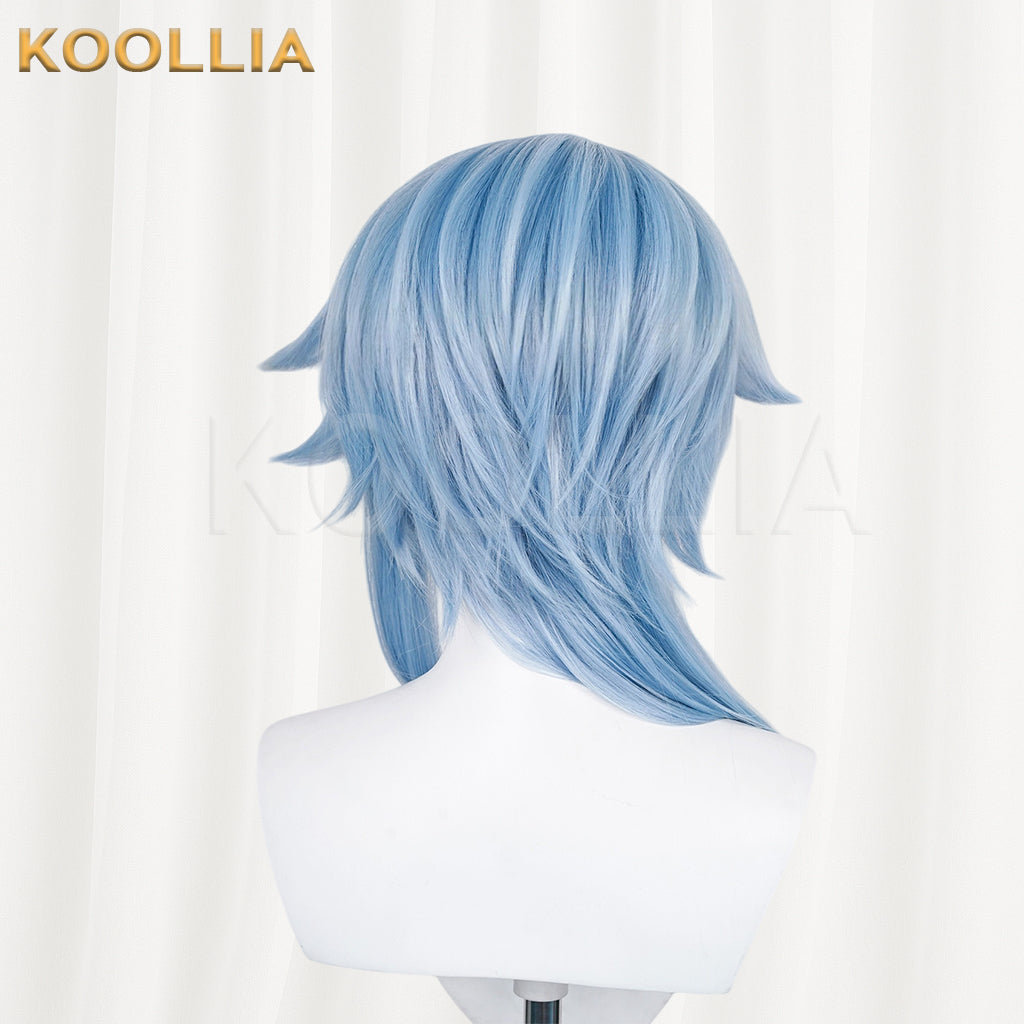 Genshin Impact Kamisato Ayato Long Blue Hair Basic Wig