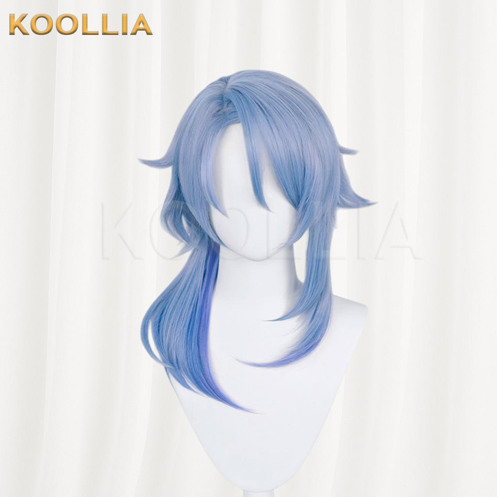 Genshin Impact Kamisato Ayato Long Blue Hair Basic Wig