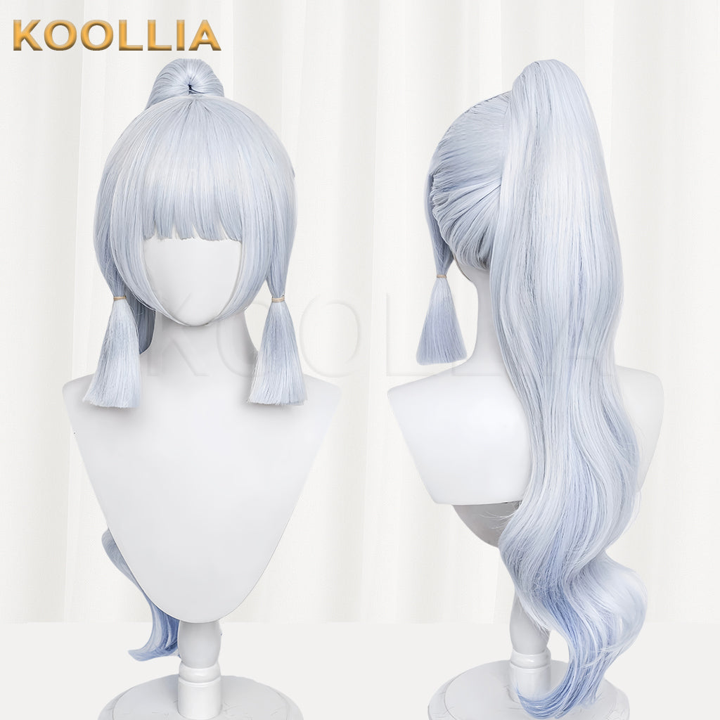 Genshin Impact Kamisato Ayaka Blue Long Hair Basic Wig