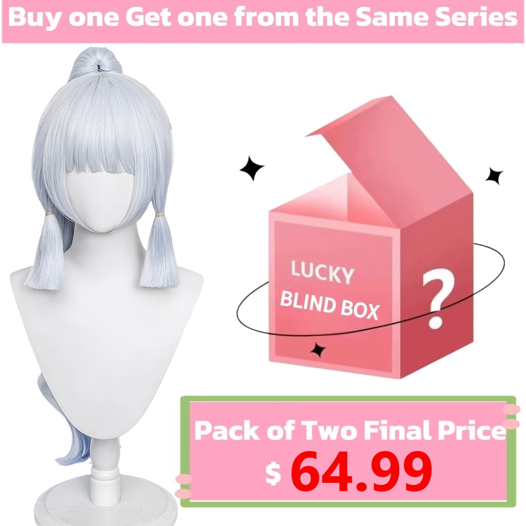 Genshin Impact Kamisato Ayaka Blue Long Hair Basic Wig