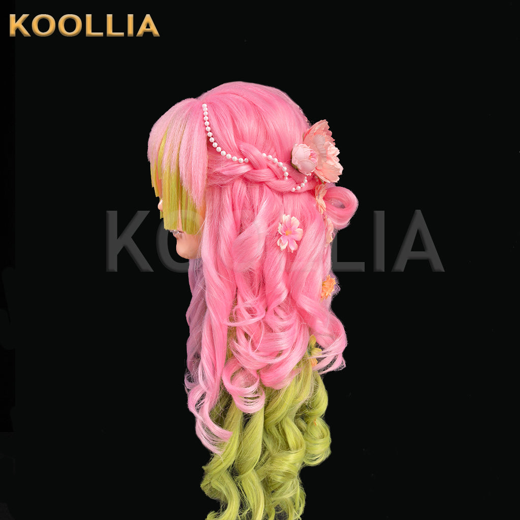 Demon Slayer Kanroji Mitsuri Long Mix Hair Styled Basic Wig