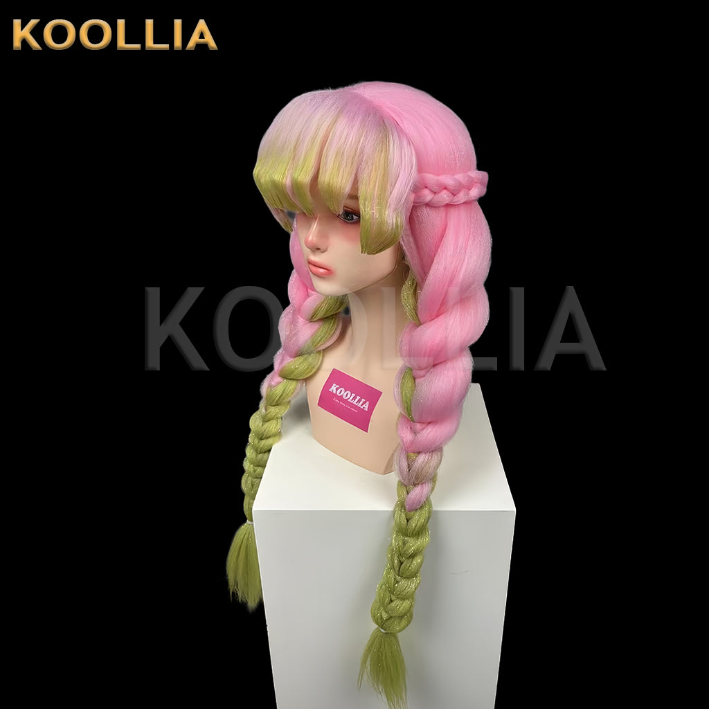 Demon Slayer Kanroji Mitsuri Long Mix Hair Styled Basic Wig