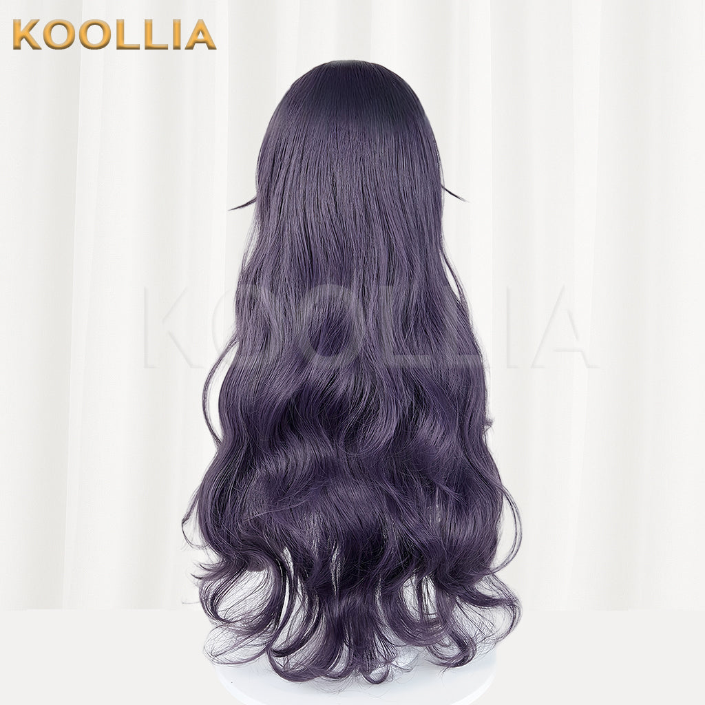 The Fragrant Flower Blooms with Dignity Kaoruko Waguri Long Purple Hair Basic Wig