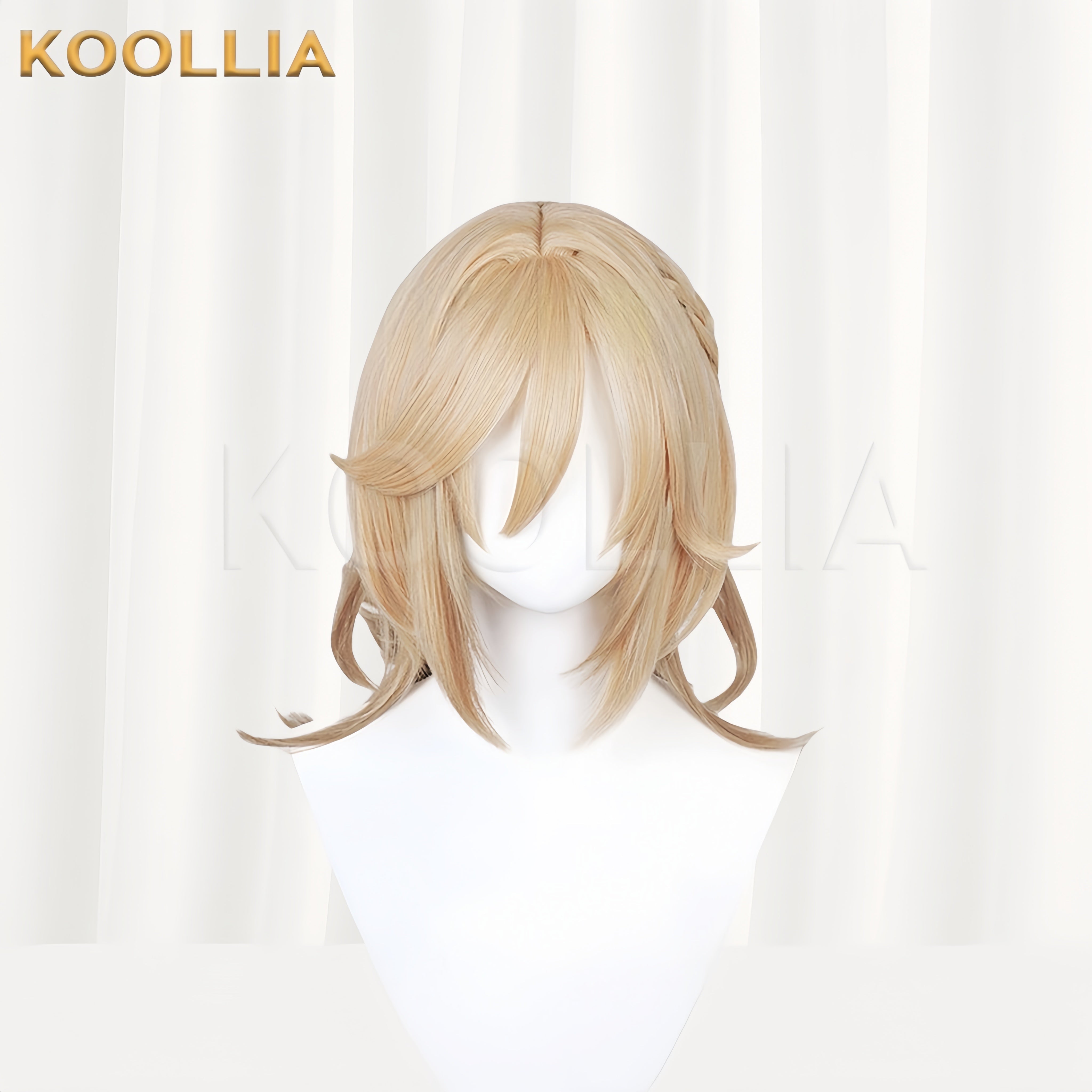 Genshin Impact Kaveh Long Yellow Hair Basic Wig