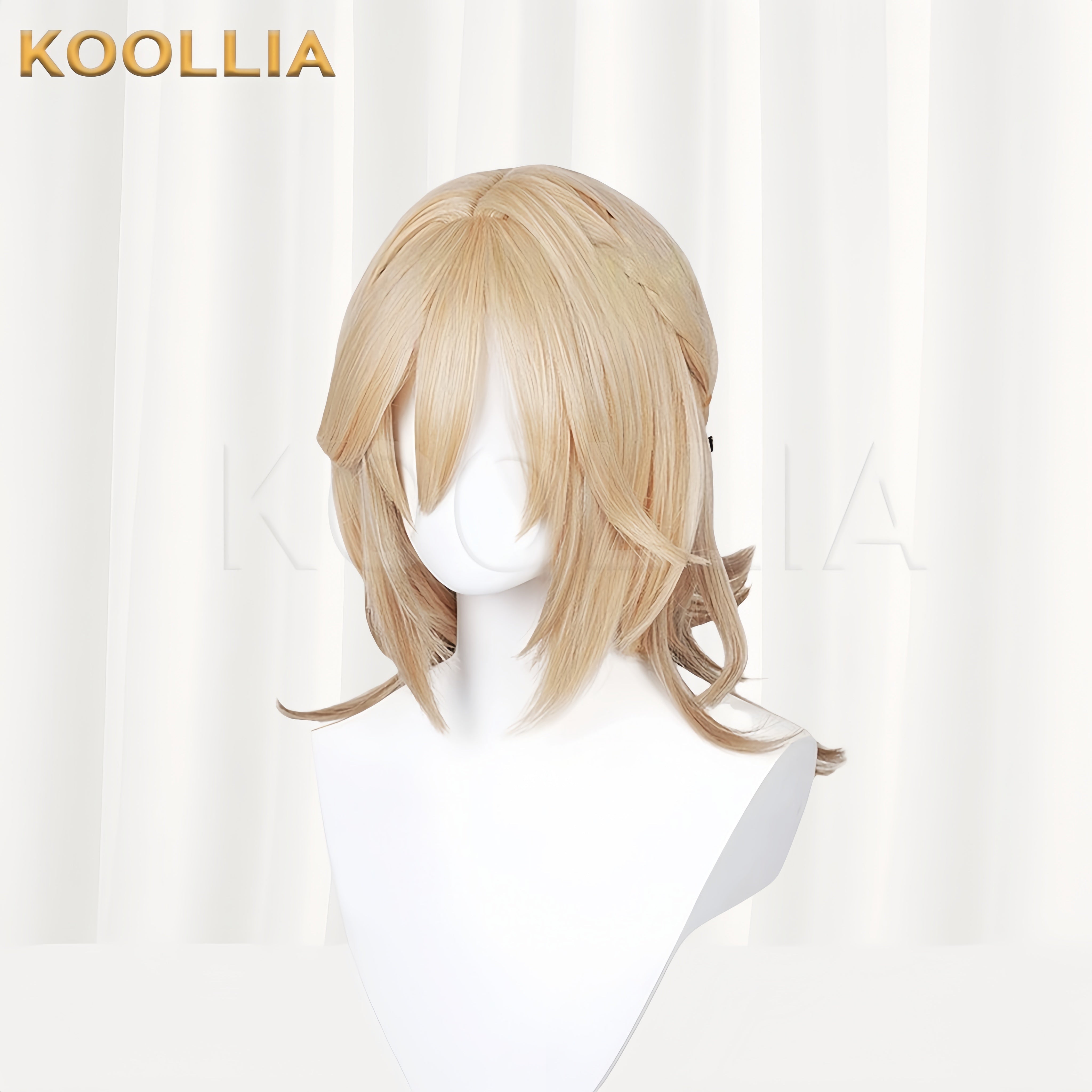 Genshin Impact Kaveh Long Yellow Hair Basic Wig