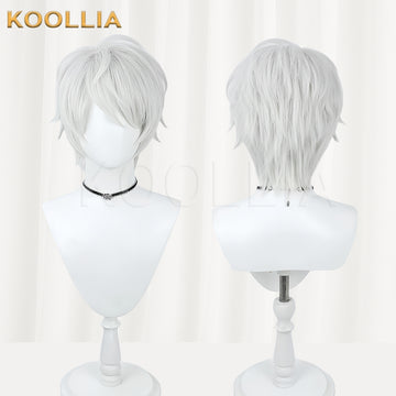 Honkai Impact 3 Kevin Kaslana Short Silver Hair Basic Wig - KOOLLIA