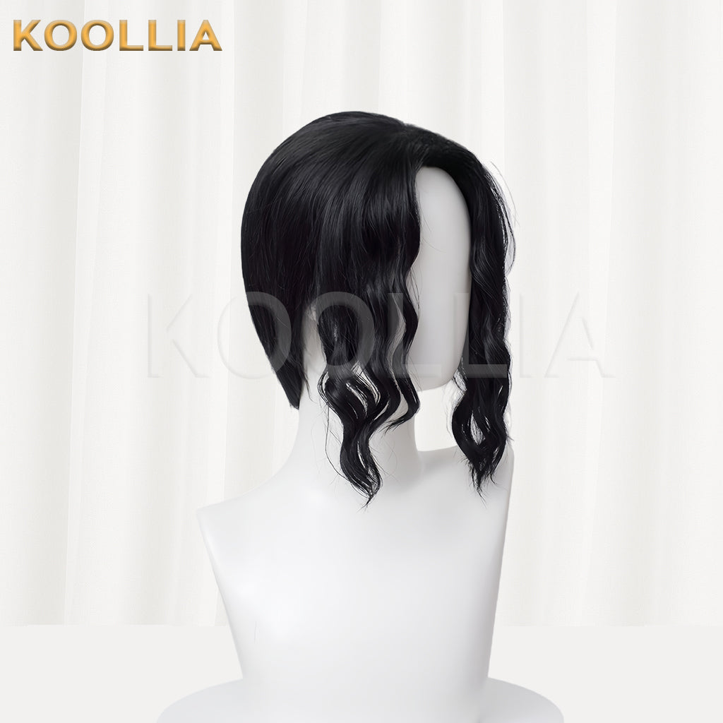 Demon Slayer Kibutsuji Muzan Short Black Hair Basic Wig