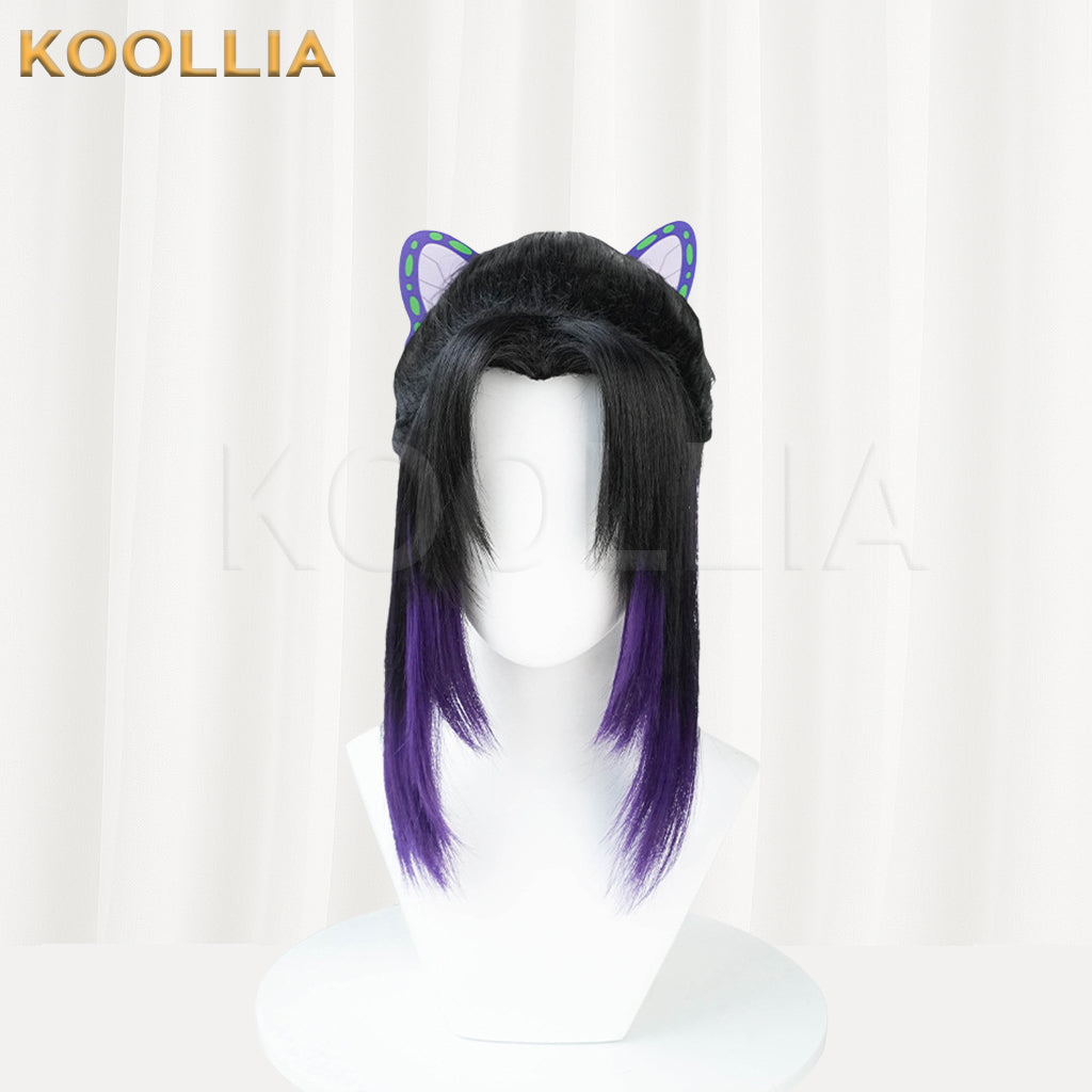 Demon Slayer Kochou Shinobu Kurze Mix Haar Basic Perücke
