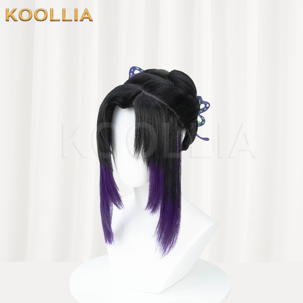 Demon Slayer Kochou Shinobu Kurze Mix Haar Basic Perücke