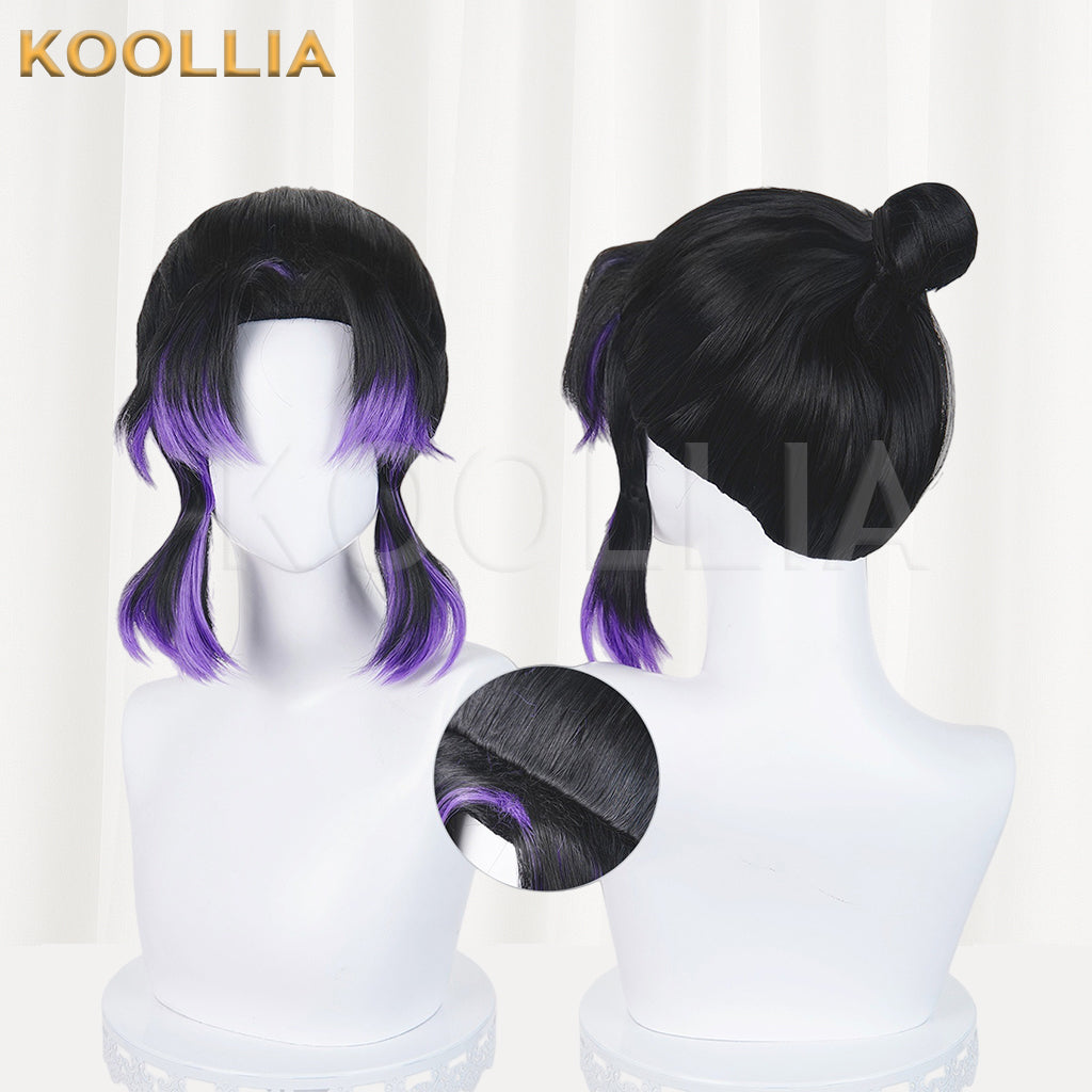 Demon Slayer Kochou Shinobu Kurze Mix Haar Basic Perücke