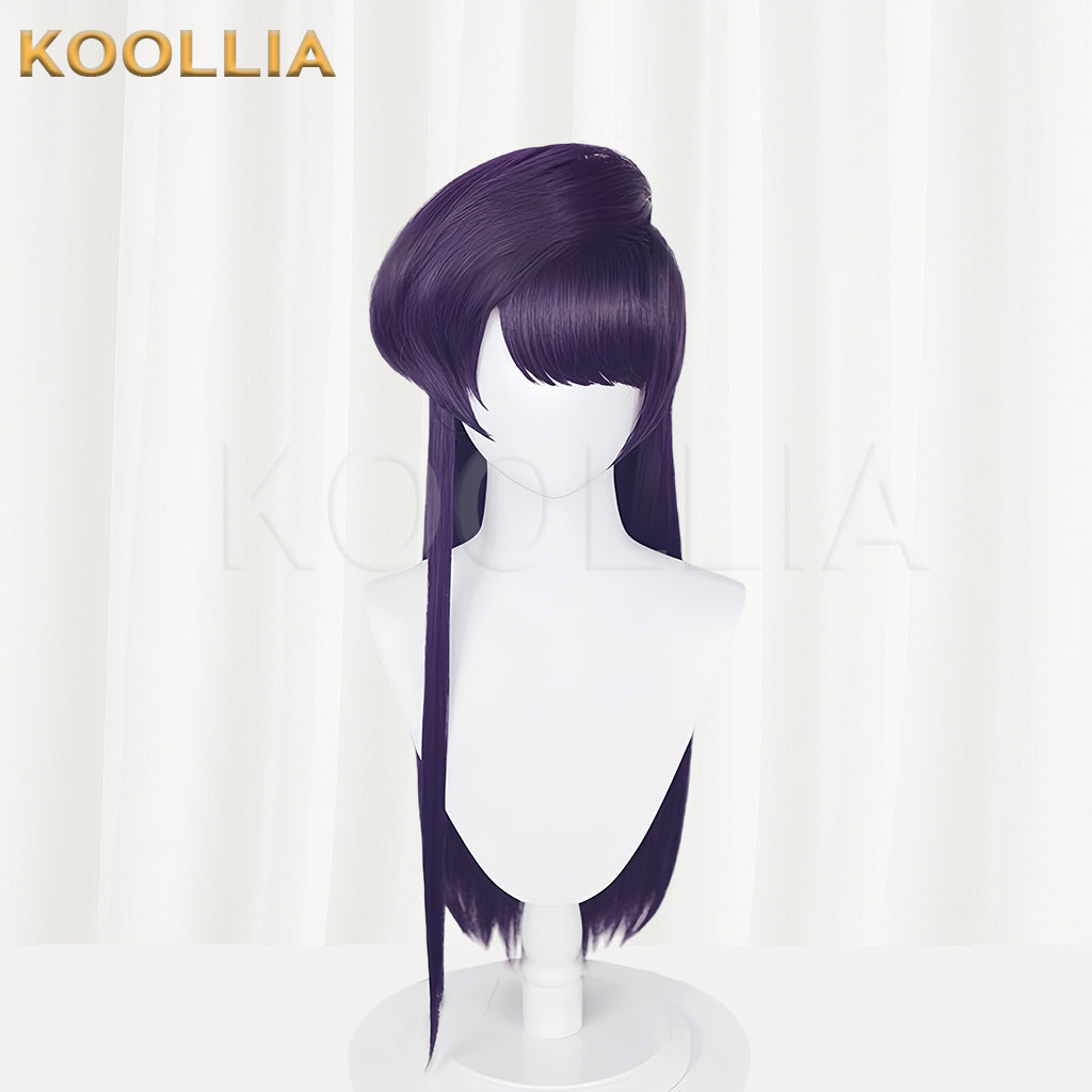 Komi Can’t Communicate Komi Shouko Long Purple Hair Basic Wig