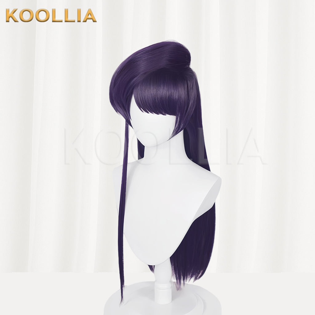 Komi Can’t Communicate Komi Shouko Long Purple Hair Basic Wig