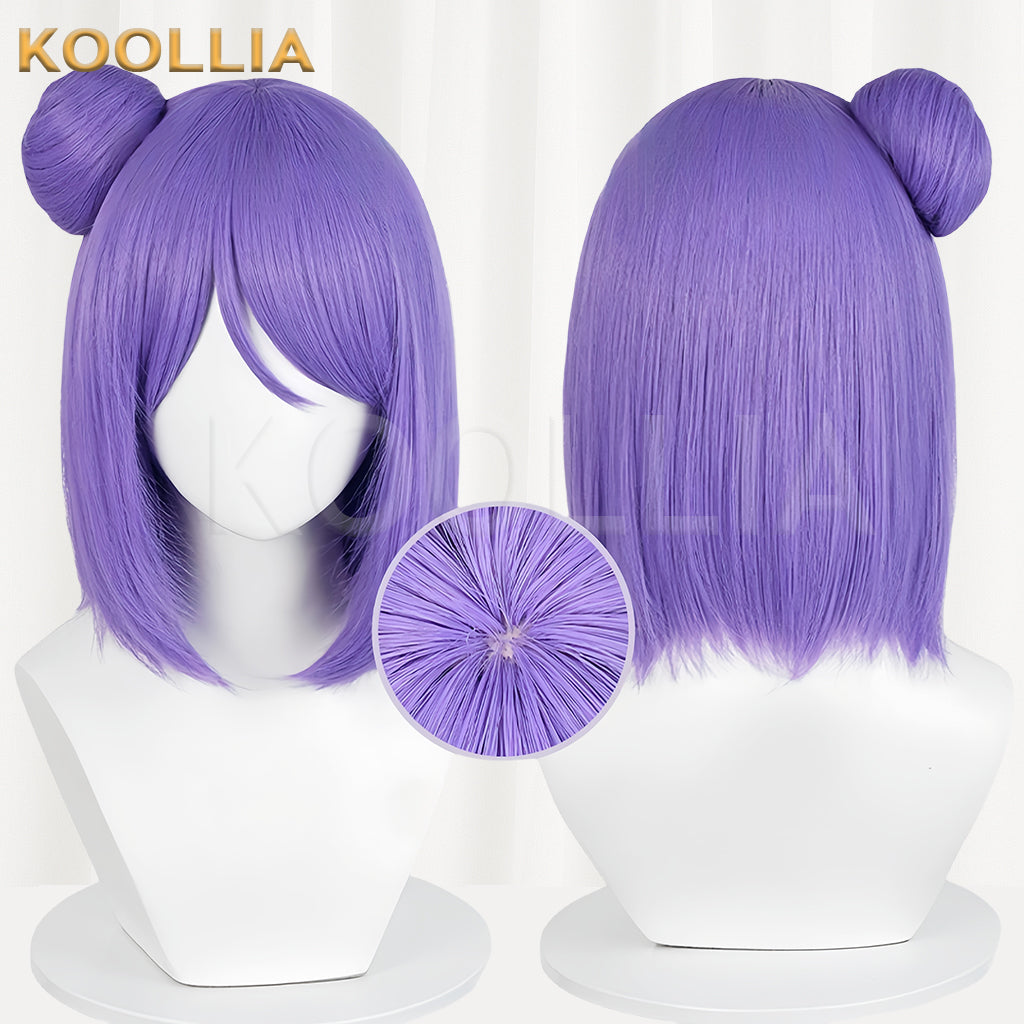 Peruca básica de cabelo curto roxo Naruto Konan