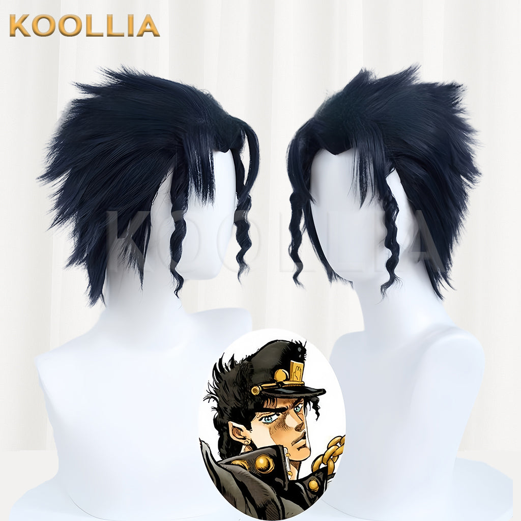 JoJo's Bizarre Adventure Kujo Jotaro Short Black Hair Basic Wig