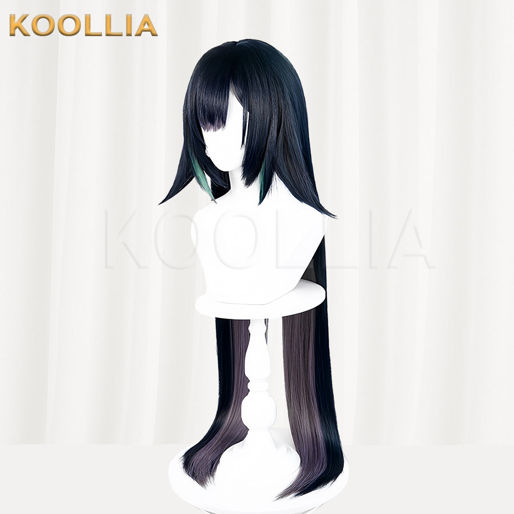 Genshin Impact Lan Yan Long Black Hair Basic Wig