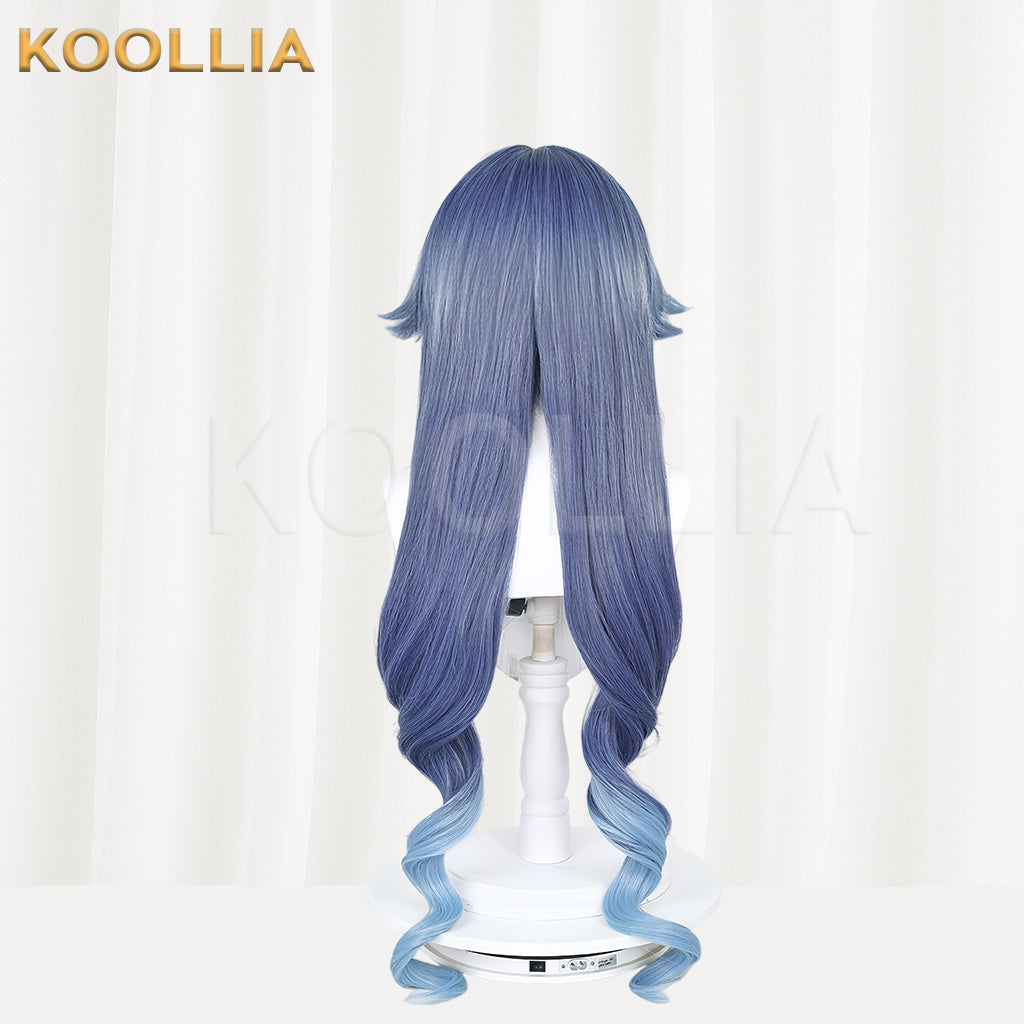 Genshin Impact Layla Long Blue Hair Basic Wig