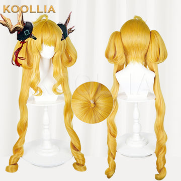 Arknights Leizi the Thunderbringer Long Golden Hair Basic Wig - KOOLLIA