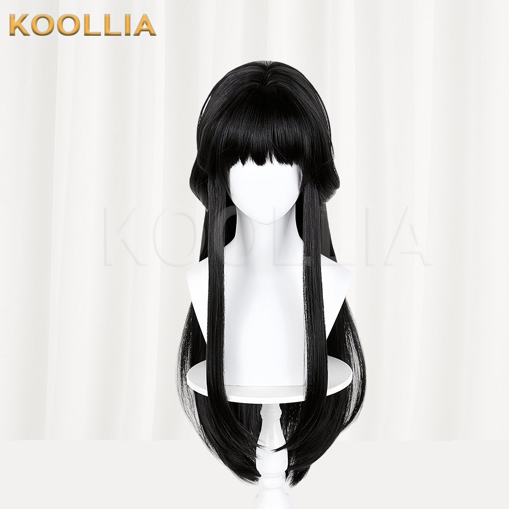 (Pre-sale)Lanxi Town Li Qingning Long/Short Black Hair Basic Wig