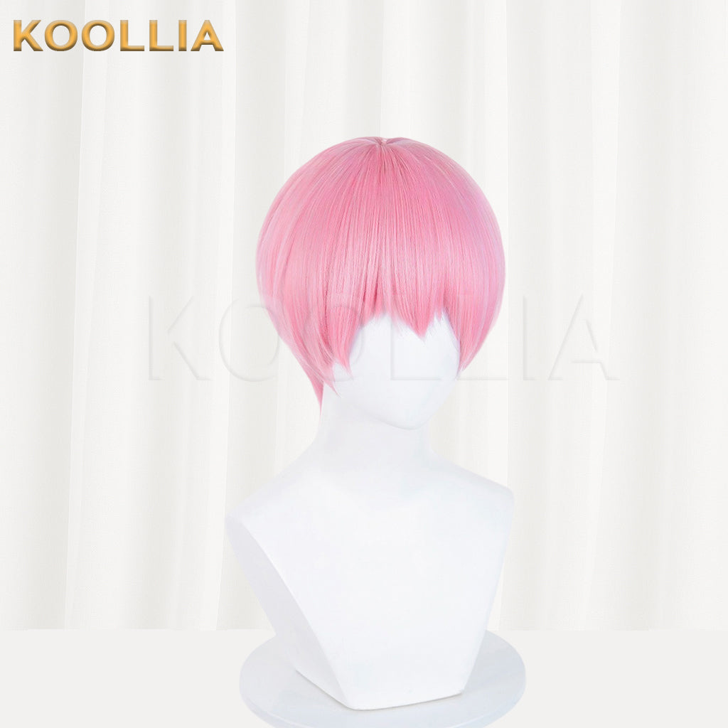 Link Click Li Tianchen Short Pink Hair Basic Wig