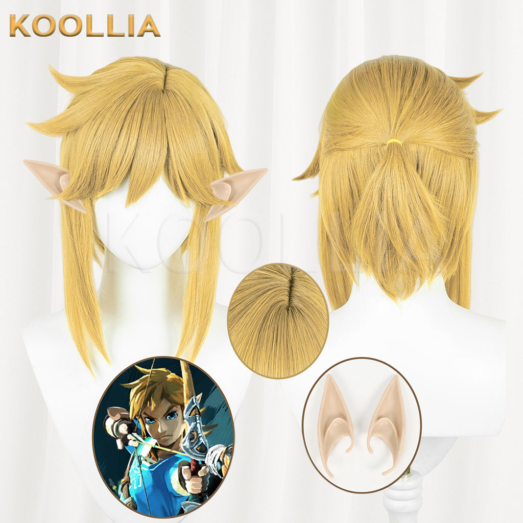 Legend of Zelda Link Short Brown/Yellow Hair Basic Wig