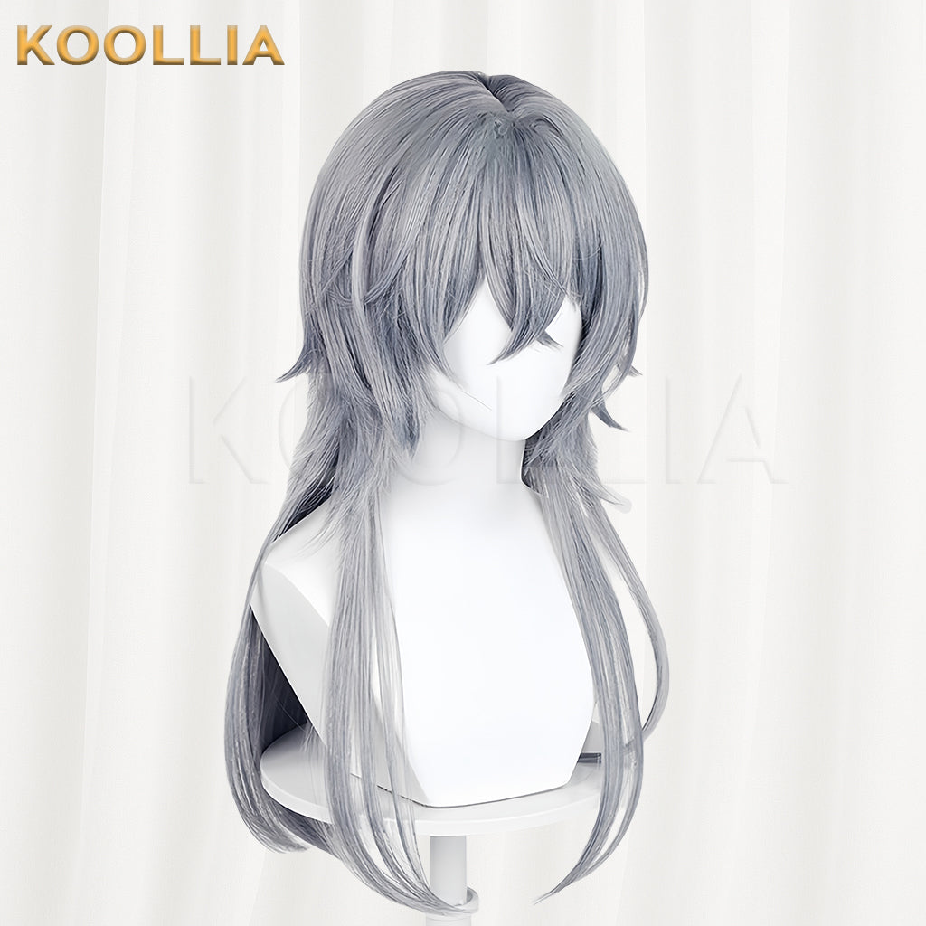 Arknights Logos Long Gray Hair Basic Wig