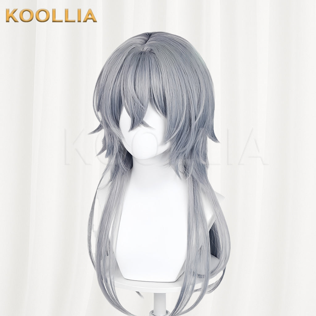Arknights Logos Long Gray Hair Basic Wig