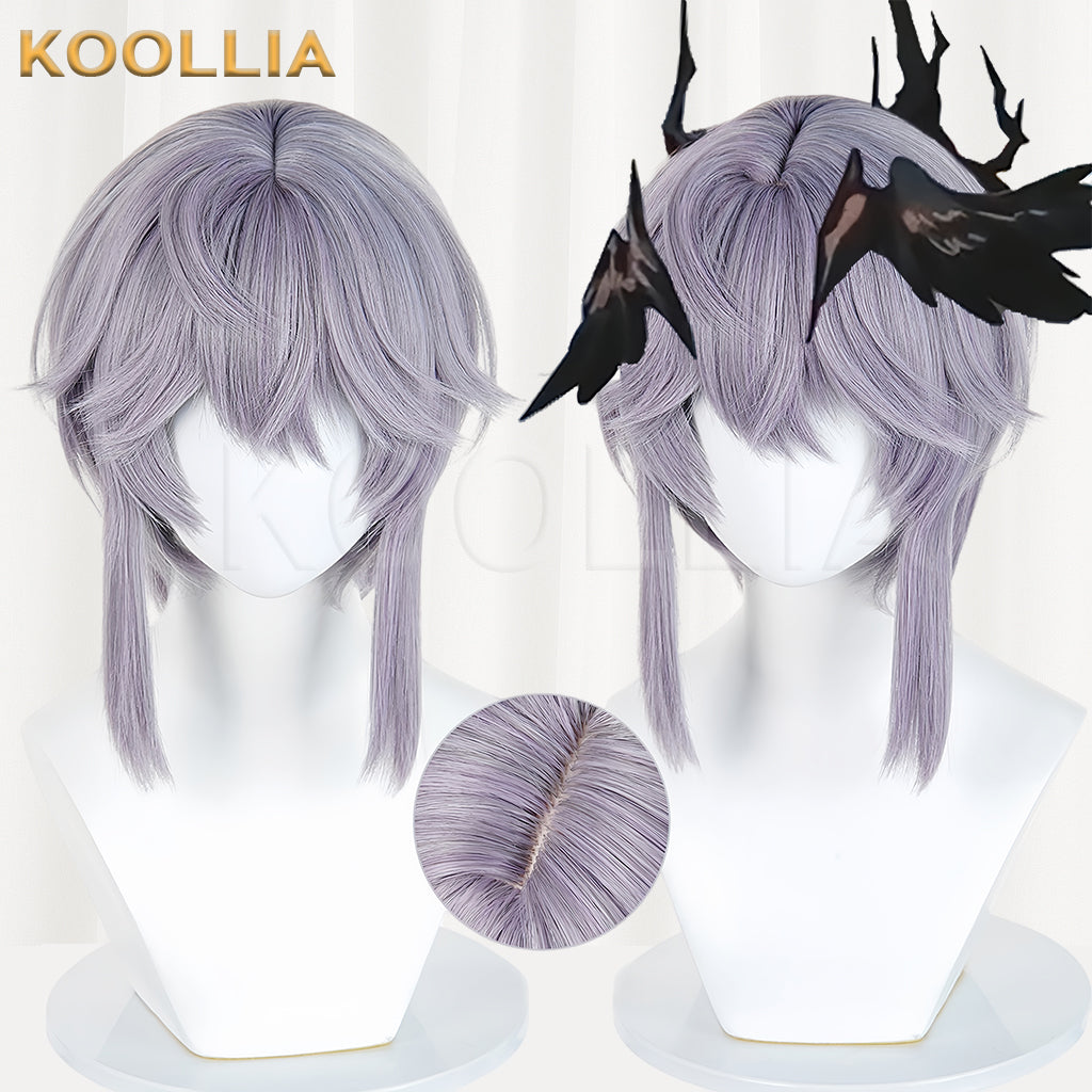 Arknights Logos Long/Short Gray Hair Basic Wig