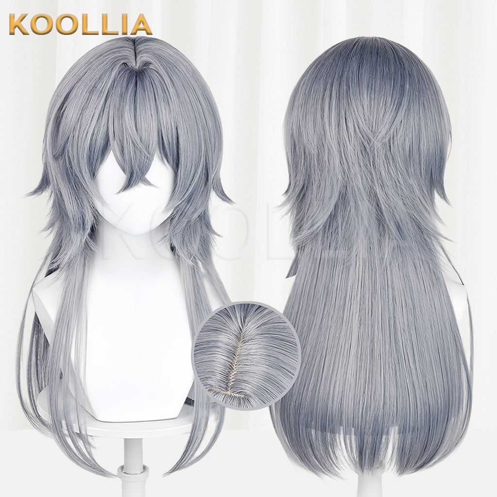 Arknights Logos Long/Short Gray Hair Basic Wig