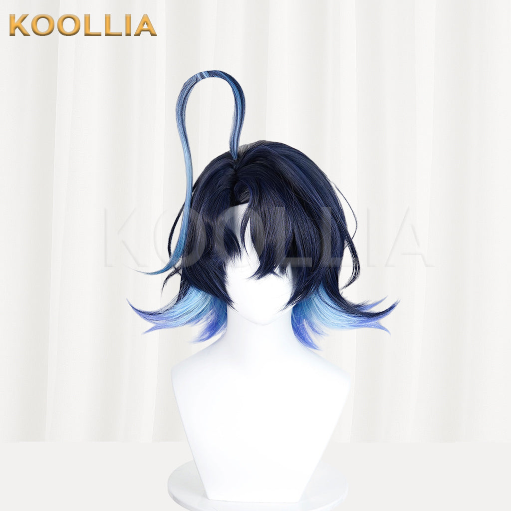 Arknights Lumen Short Blue Hair Basic Wig