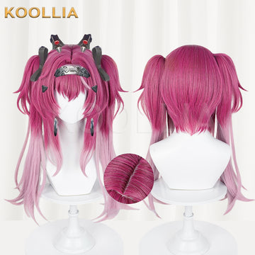 Wuthering Waves Lupa Long Pink Hair Basic Wig - KOOLLIA