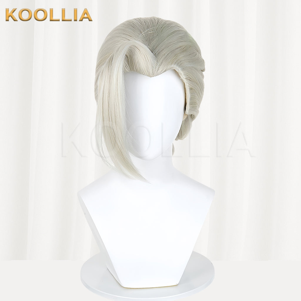 The Legend of Hei 2 Luye Long White Hair Basic Wig
