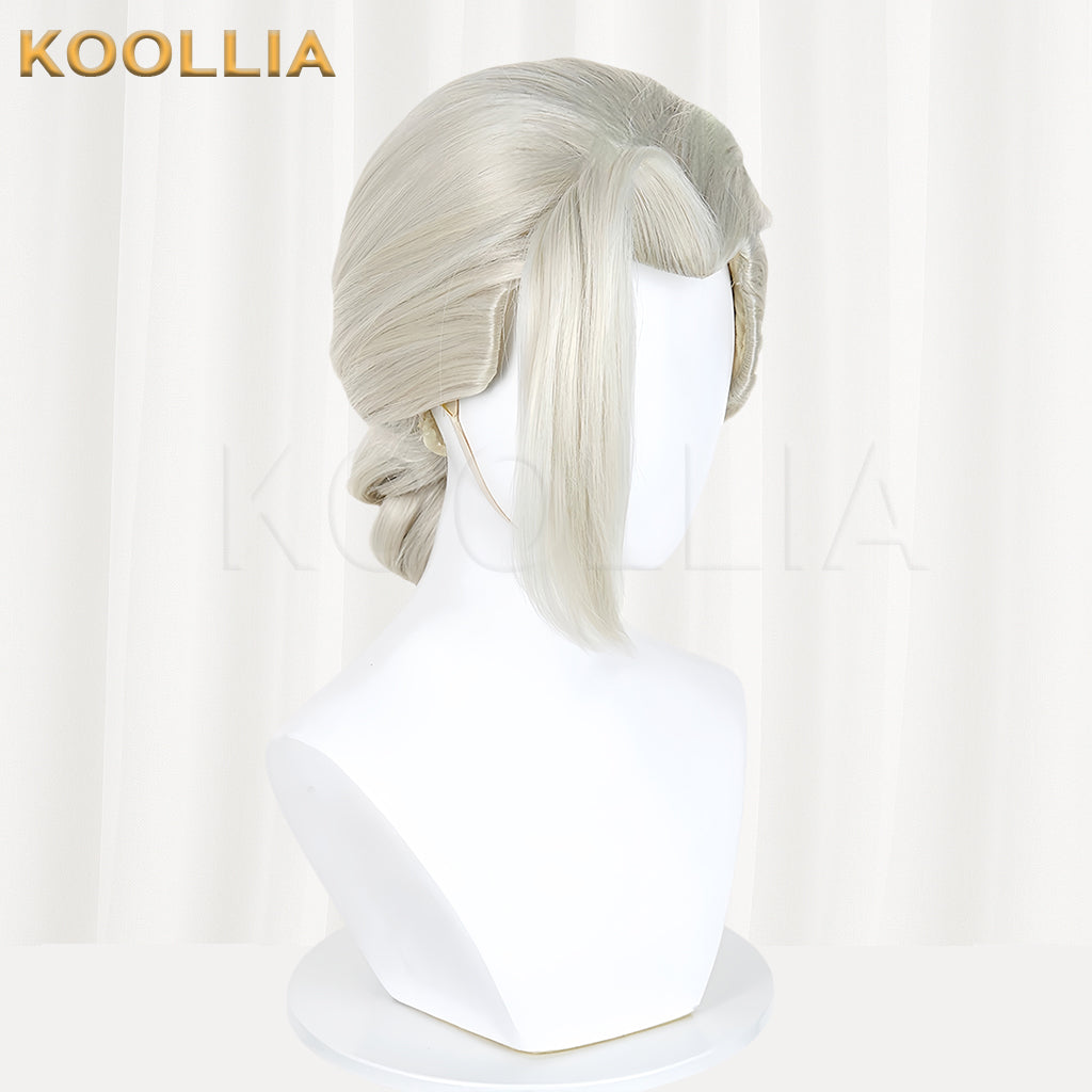 The Legend of Hei 2 Luye Long White Hair Basic Wig