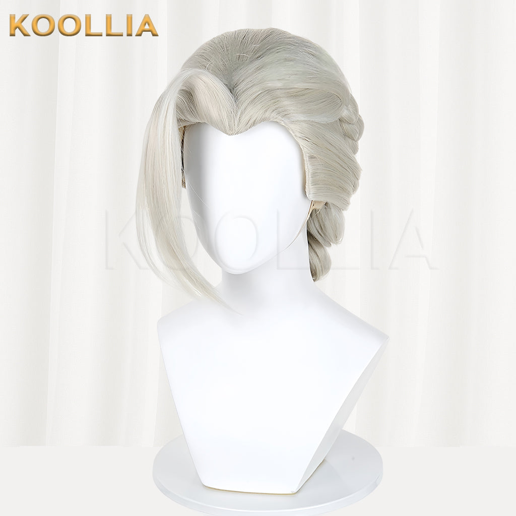 The Legend of Hei 2 Luye Long White Hair Basic Wig