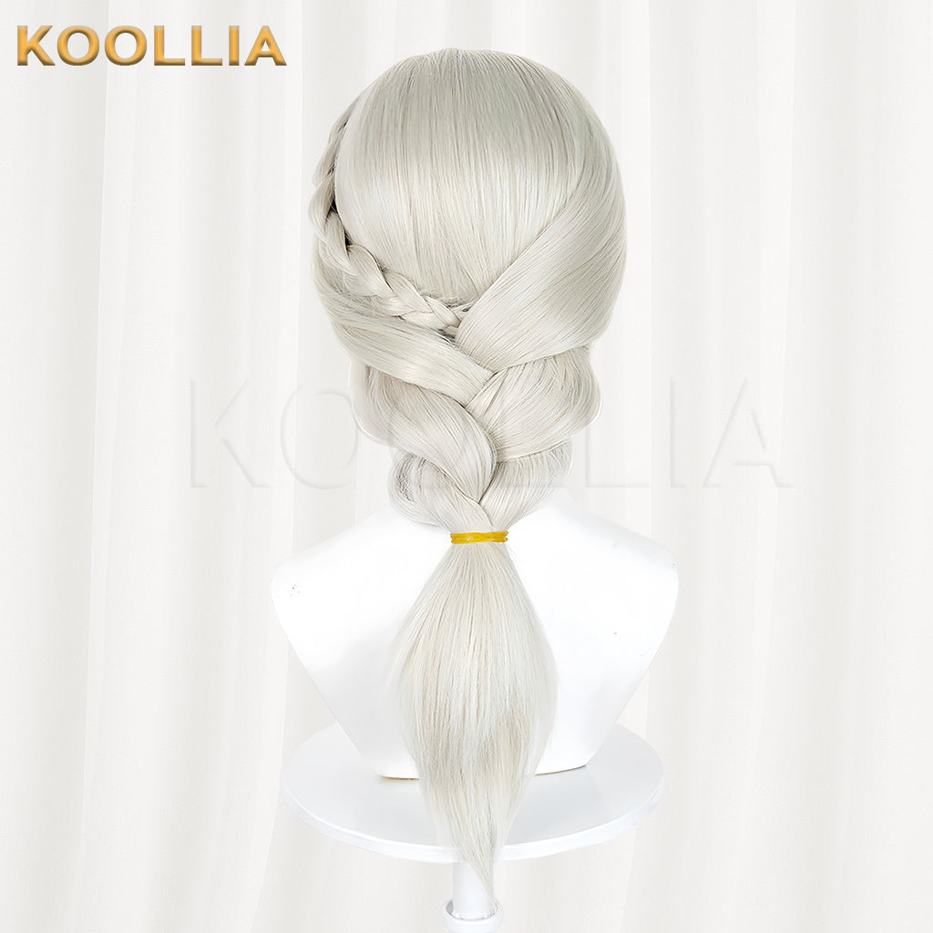 The Legend of Hei 2 Luye Long White Hair Basic Wig