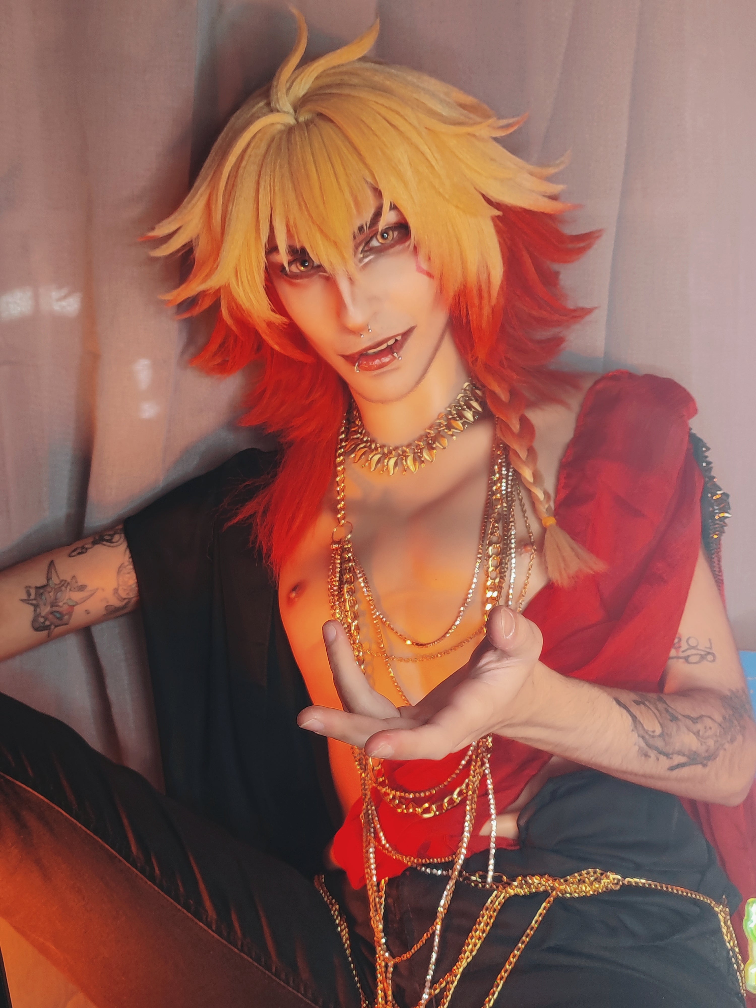 Honkai: Star Rail Mydeimos Long Mix Hair Basic Wig