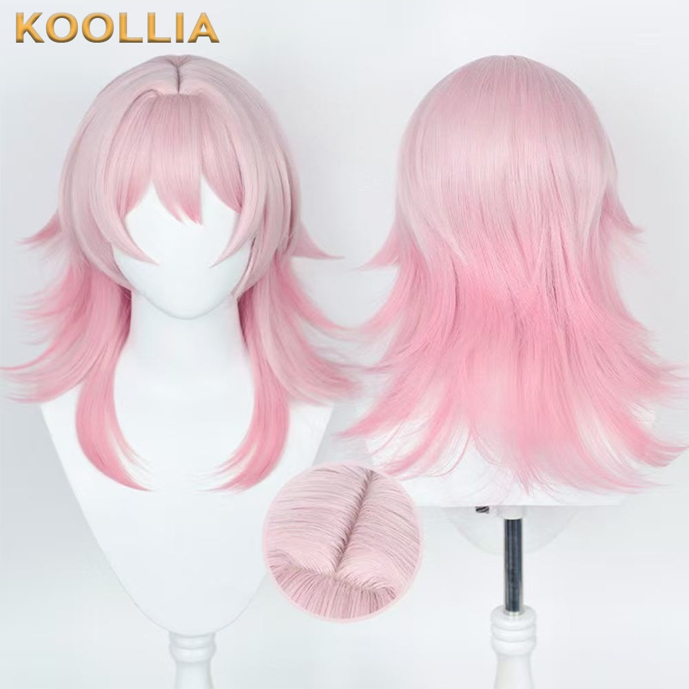 Honkai: Star Rail March 7 Long Pink Hair Basic Wig