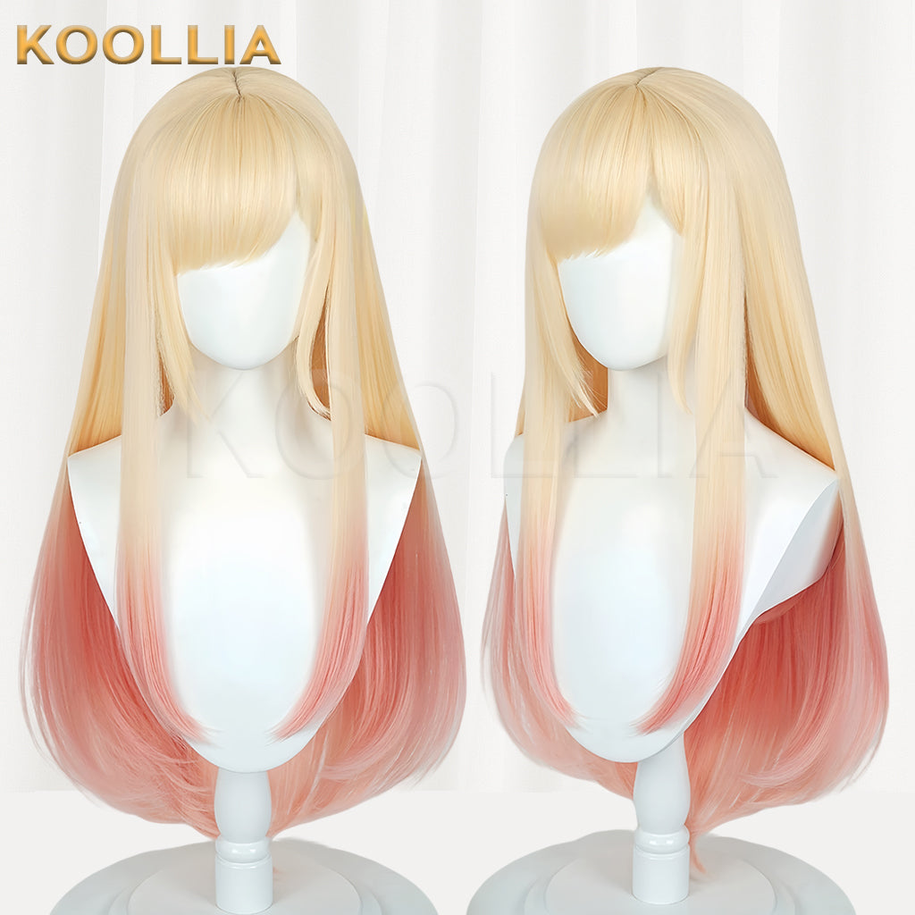 Pre-styled Marin Kitagawa cosplay wig with straight bangs
