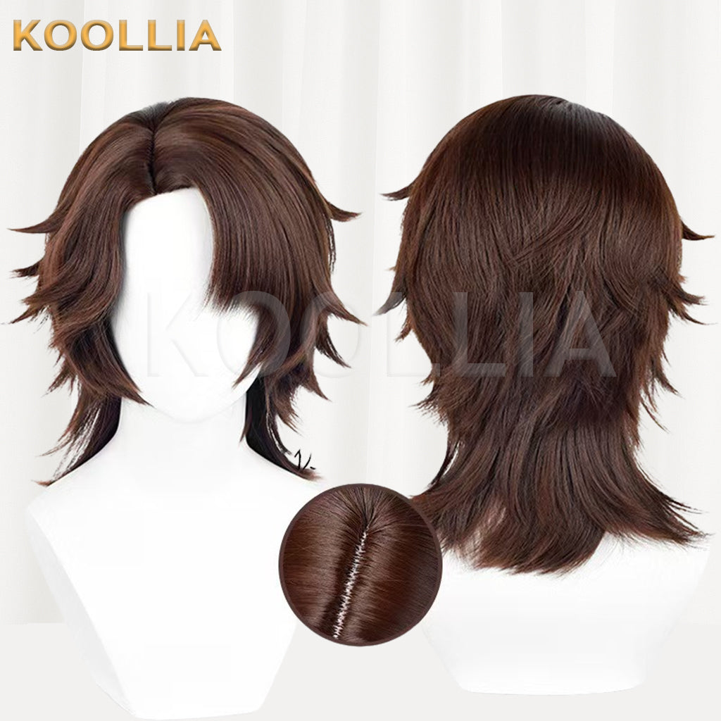 IdentityV Puppeteer Matthias Short Brown Hair Basic Wig