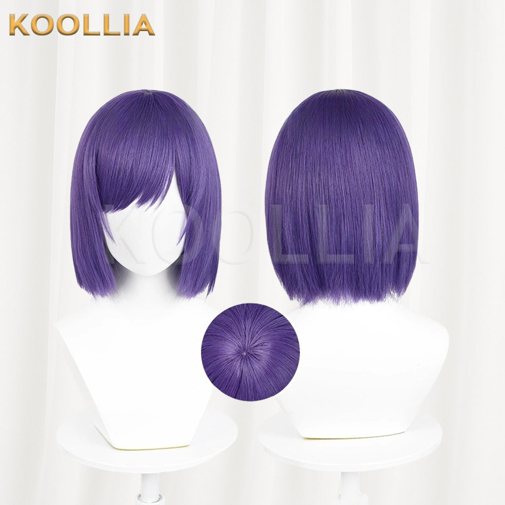 Blue Lock Mikage Reo Short Purple Hair Basic Wig