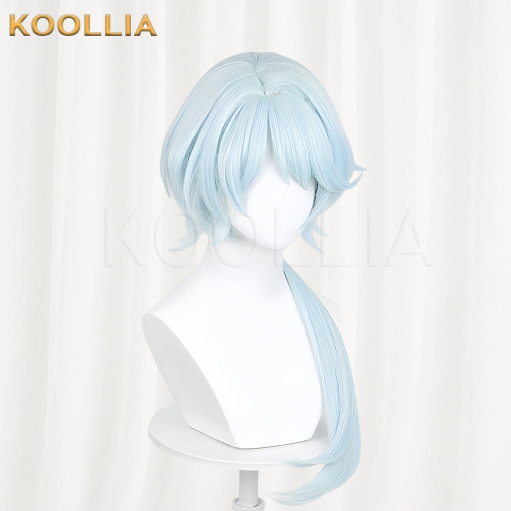 Honkai: Star Rail Misha Long Blue Hair Basic Wig