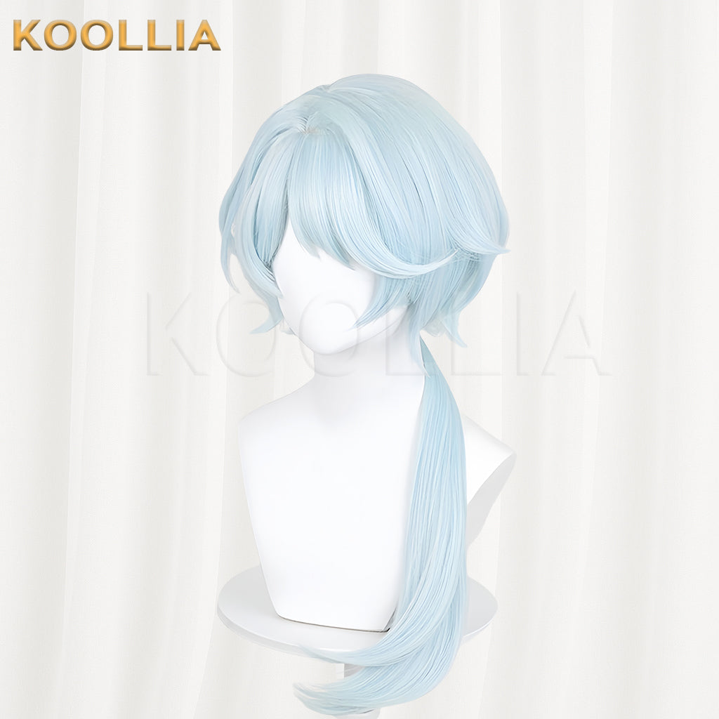 Honkai: Star Rail Misha Long Blue Hair Basic Wig