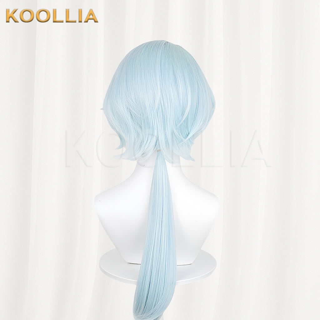 Honkai: Star Rail Misha Long Blue Hair Basic Wig