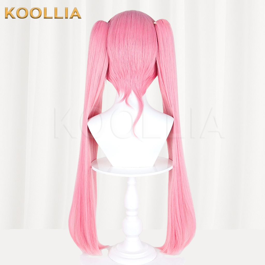 Alien Stage Mizi Solid Smoke Pink Detachable Twin Tails Basic Wig